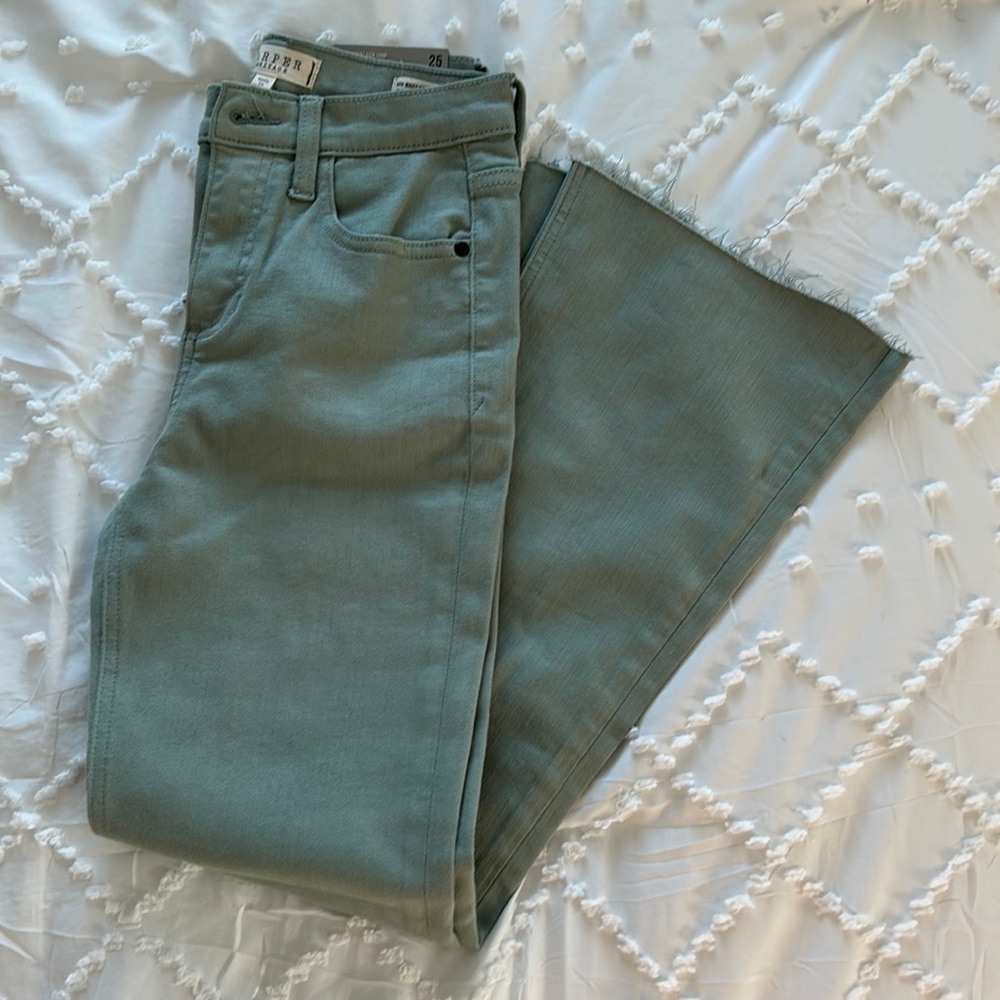 Harper Heritage Sage Green Bootcut Jeans